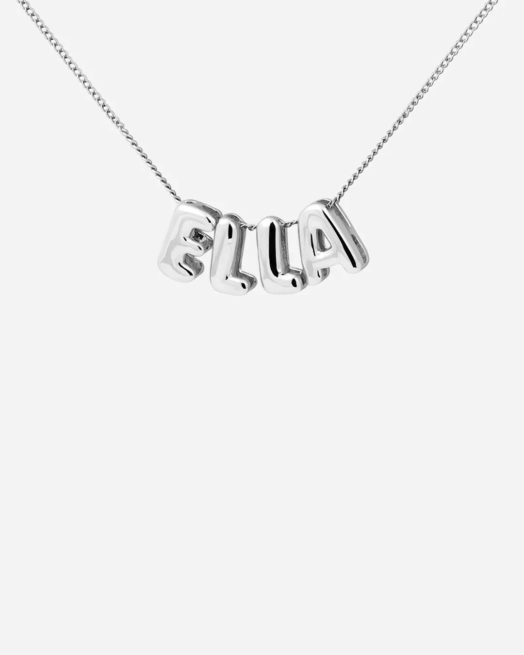 Bubble bokstavsmykke